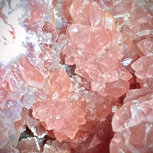 ハートの洞窟❦͙ ピンクアメジスト✨ クラスター ラフストーン  