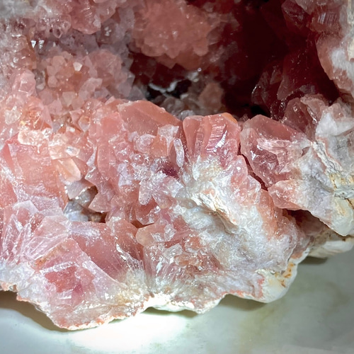 ハートの洞窟❦͙ ピンクアメジスト✨ クラスター ラフストーン