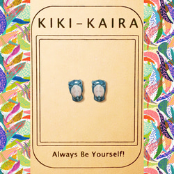 ハシビロコウのピアス/イヤリング 1枚目の画像