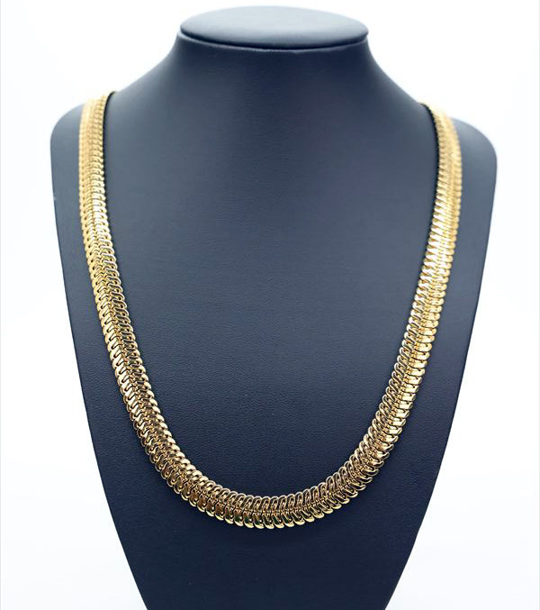 ダブルスネークネックレス(9幅)