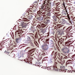 Cotton Batik 素材ロングスカート　* 銅板型押しタイプのロウケツ染め生地 *　 7枚目の画像