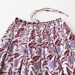 Cotton Batik 素材ロングスカート　* 銅板型押しタイプのロウケツ染め生地 *　 5枚目の画像