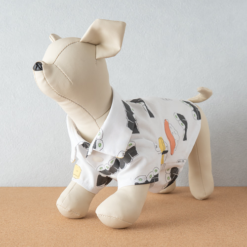 犬服】お寿司柄アロハタンクトップ｜綿100％・小型犬〜中型犬
