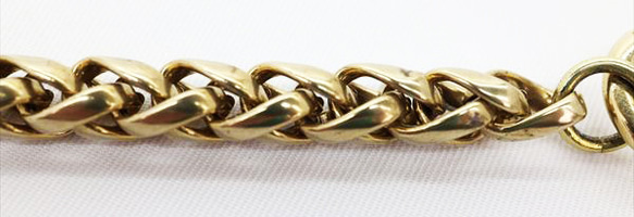 ソリッドブラスウォレットチェーン(トリプルチェーン) 3枚目の画像