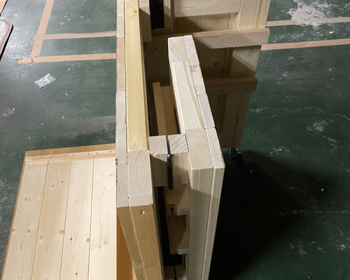 キャスター付き折り畳みカウンター レジカウンター 移動式カウンター