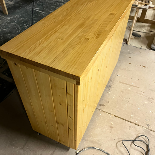 キャスター付き折り畳みカウンター レジカウンター 移動式カウンター