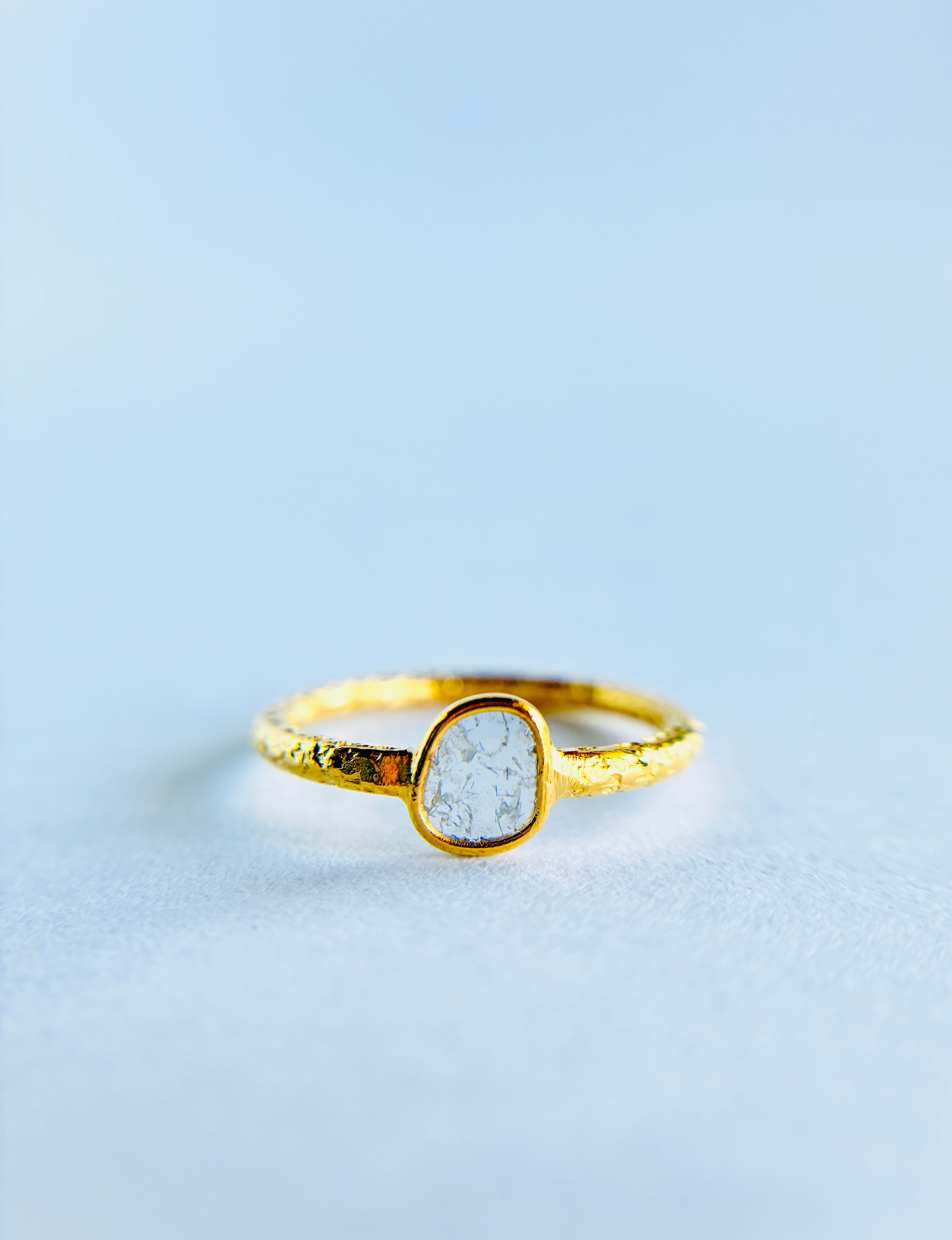 スライスダイヤモンド　リング　6号　①