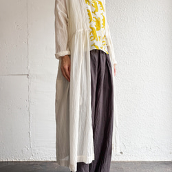 Ramie/Linen タックワイドパンツ 7枚目の画像