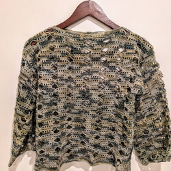 ＊透かし編みプルオーバーニット　サマーニット 5枚目の画像