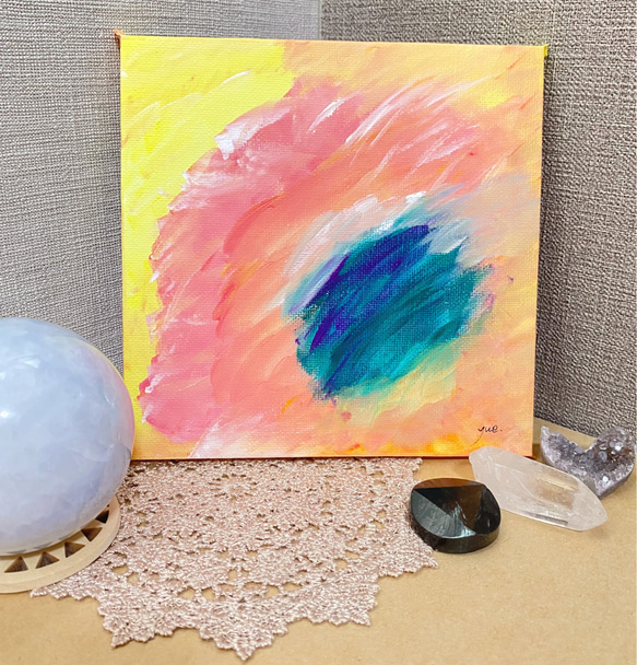 タイトル：「光と影」 ／ 原画 アート 絵画 アクリル絵の具 キャンバス