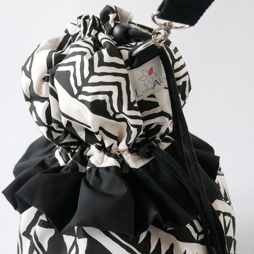 イプケース フリル ブラック×生成り フラダンス 楽器ケース その他