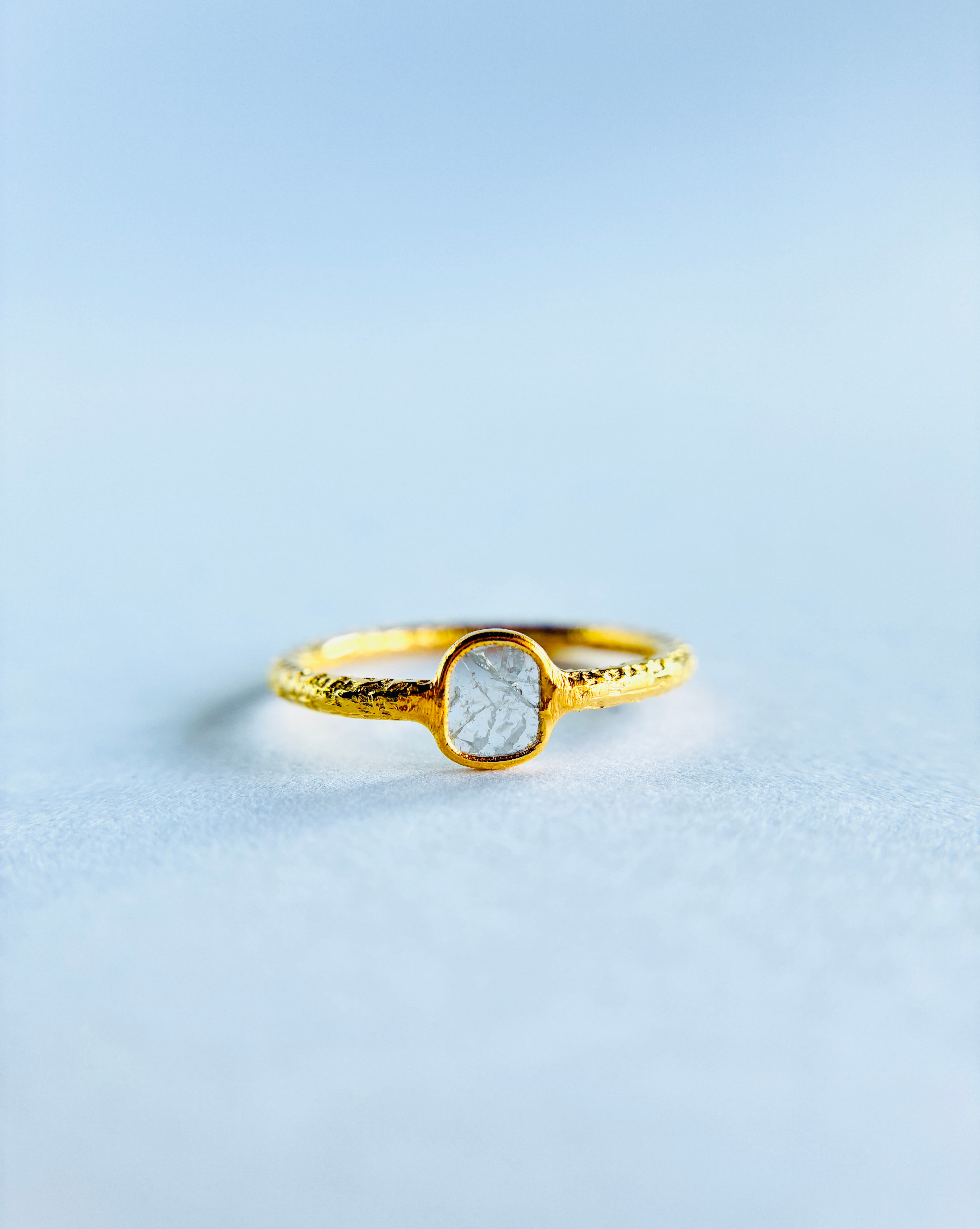 スライスダイヤモンド　リング　8号　①