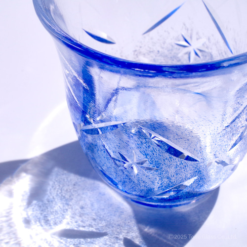 江戸切子／キリッカ／タンブラー／ブルー／ECEG502-01 グラス Tomi
