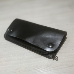 HARU オリジナルロングトラッカーウォレットブラック(左利き用も作成できます) HARUオリジナルロングトラッカーウォレットブラック(左利き用も