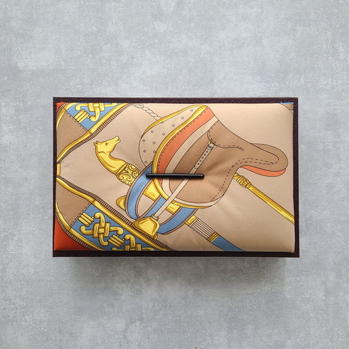 ジュエリー収納】馬モチーフの宝箱 ヴィンテージスカーフ使用の一点