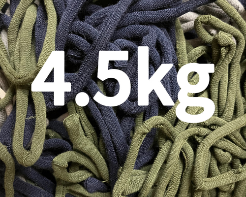 靴下はぎれ（輪っか）　15kg （糸くず処理済み）　…わっか、端切れ【C6】 靴下はぎれ（輪っか） 6kg 【B1】 - メルカリ