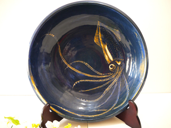 〈一点もの〉特大皿・深海 10枚目の画像