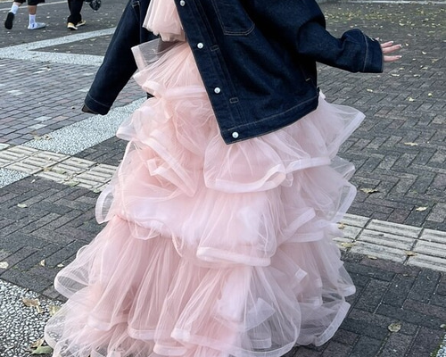 ティアードフリルドレス　前撮り　美品 ティアードフリルドレス 前撮り 美品