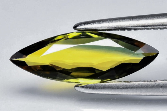VVS 『最高級』 非加熱 天然 バイカラー サファイア 0.80ct マーキス 11.5 x 4.0 mm ルース 1枚目の画像