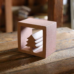 有孔ブロック｜欄間タイル90厚｜ライト｜無釉アイボリー 5枚目の画像