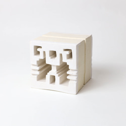 有孔ブロック｜欄間タイル90厚｜ライト｜白ブライト 2枚目の画像