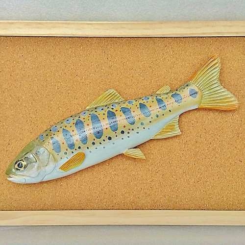 手作り　オブジェ　大きな真鯛　マダイ　アート　造形看板　美術品　運気　招福　魚 祝いの縁起物！真鯛アート‼️ 春のプレゼントで命を吹き込んだ