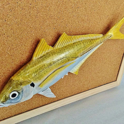 立体魚拓 アジ 鯵 版画 Lazuli World 通販 19405188｜Creema(クリーマ)