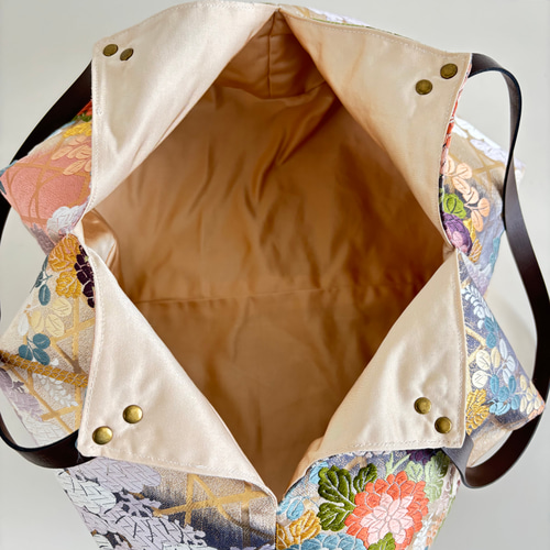 帯リメイクバッグ　あずま袋、風呂敷袋、エコバッグ、ショッピングバッグ、八角バッグ 帯リメイクバッグ あずま袋、風呂敷袋、エコバッグ、ショッピング