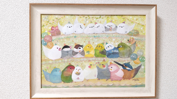 セキセイインコ 鉛筆画 A4 額装 色鉛筆画【セキセイインコ / ポコちゃん】のメイキング動画