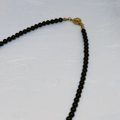 AAAモリオン丸8mmネックレス50cm＋アジャスター5cm 幸運呼ぶ 不安吸収