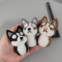 指人形　ハスキー犬のこども 10枚目の画像