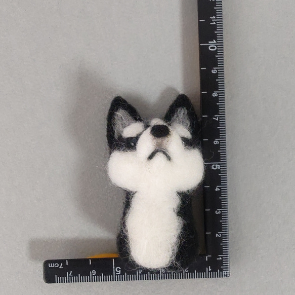 指人形　ハスキー犬のこども 8枚目の画像