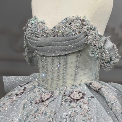 シルバー フリル袖 グリッタードレス 楽天市場】カラードレス ファスナー パーティードレス フォーマル