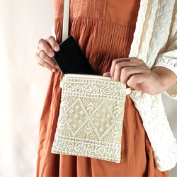 ＊daisy＊　インド刺繍ポシェット　2点　ハンドメイド 一緒に作ろう！インド刺繍リボンのショルダーバッグ2 - YouTube