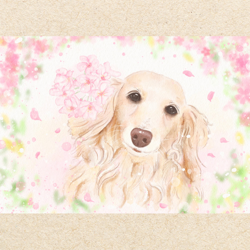 ペット似顔絵 犬 猫 絵 うちの子 イラストオーダー | 誕生日 | 記念日