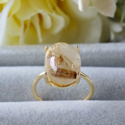 受注制作】ルチルクォーツ 7号〜フリーサイズリング シルバー925