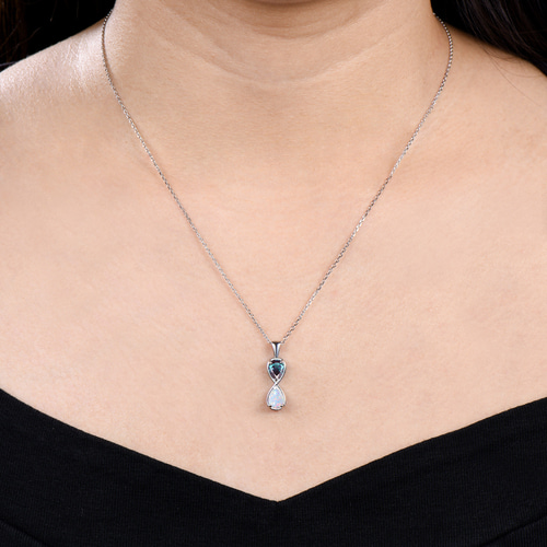 ミニマリスト 6月誕生石 アレキサンドライト ネックレス 925