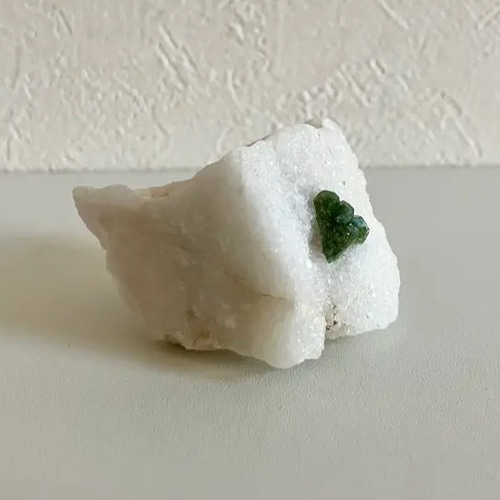 クロムドラバイト グリーントルマリン 母岩付き原石 ① 巴基斯坦 绿色