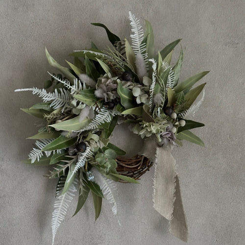 特大ユーカリリース　ワイルドフラワー 特大ユーカリリース ワイルドフラワー ユーカリ ロングリーフのリース