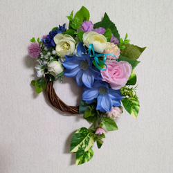 【専用】フラワーリース 春爛漫9 春爛漫15 玄関リース 造花 リース4】桜のリース 春爛漫の桜リース 春のリース ピンクの