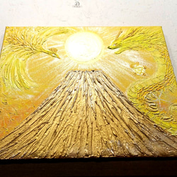 風水開運　黄金絵画＊金箔陽光　黄金昇龍と鳳凰 日の出金富士　金運　出世　財運　パ Amazon.co.jp: 風水開運黄金絵画金箔陽光 黄金昇龍と鳳凰日の出