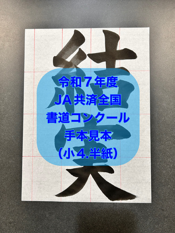 SALE⭐︎500円OFF令和7年度JA書道コンクール【小4・半紙】結実