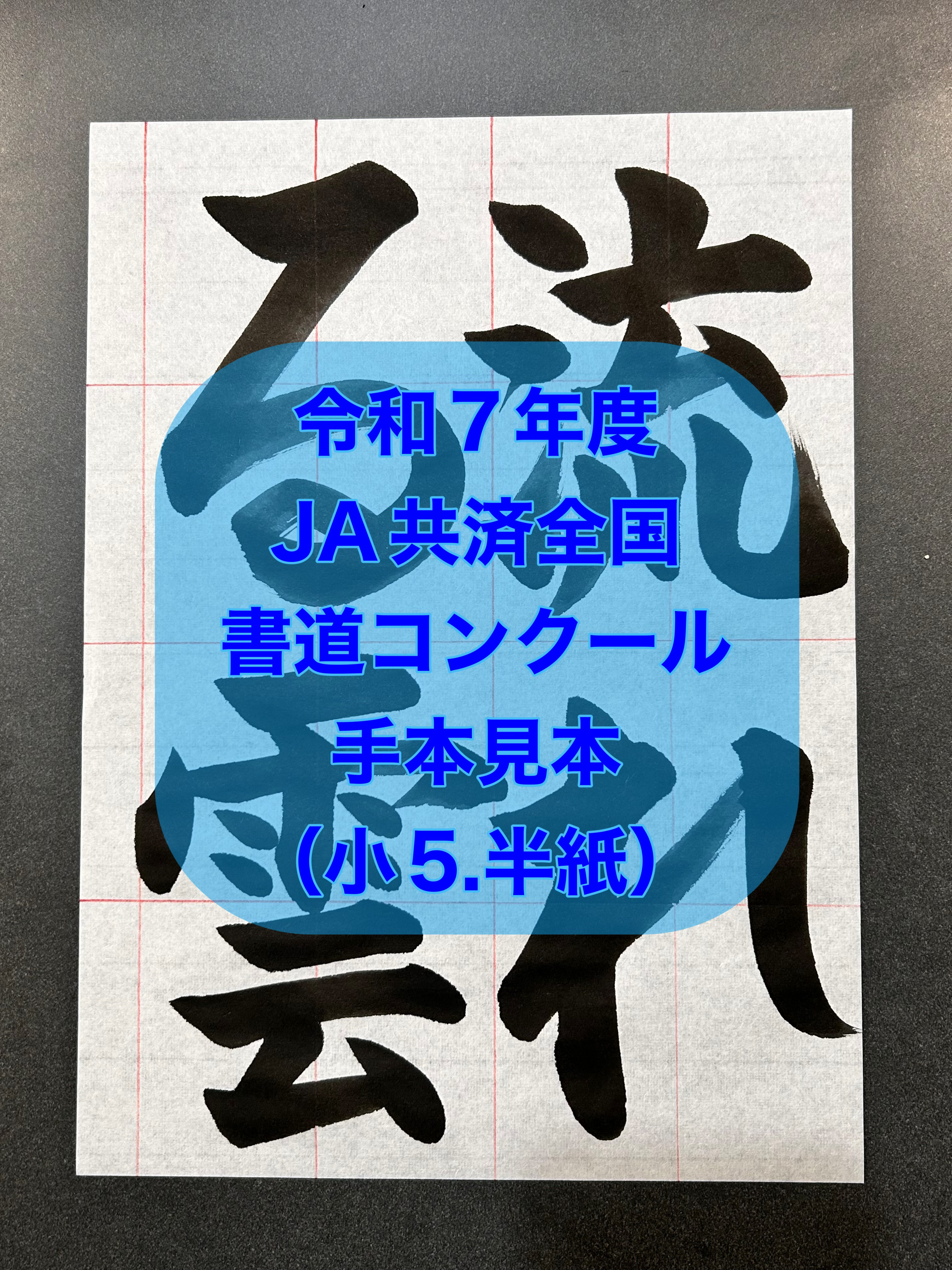 ぶうさん　JA共済書道コンクール　半紙見本 ぶうさん様専用 JA共済書道コンクール 半紙見本 - メルカリ