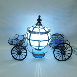 ピンクの馬車ver．2（カボチャの馬車） LEDランプ スタンド