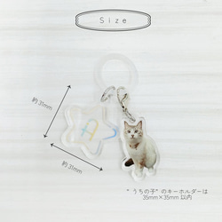 アンブレラマーカー 目印チャーム 写真入り うちの子 ペット グッズ オリジナル オーダーメイド 2枚目の画像