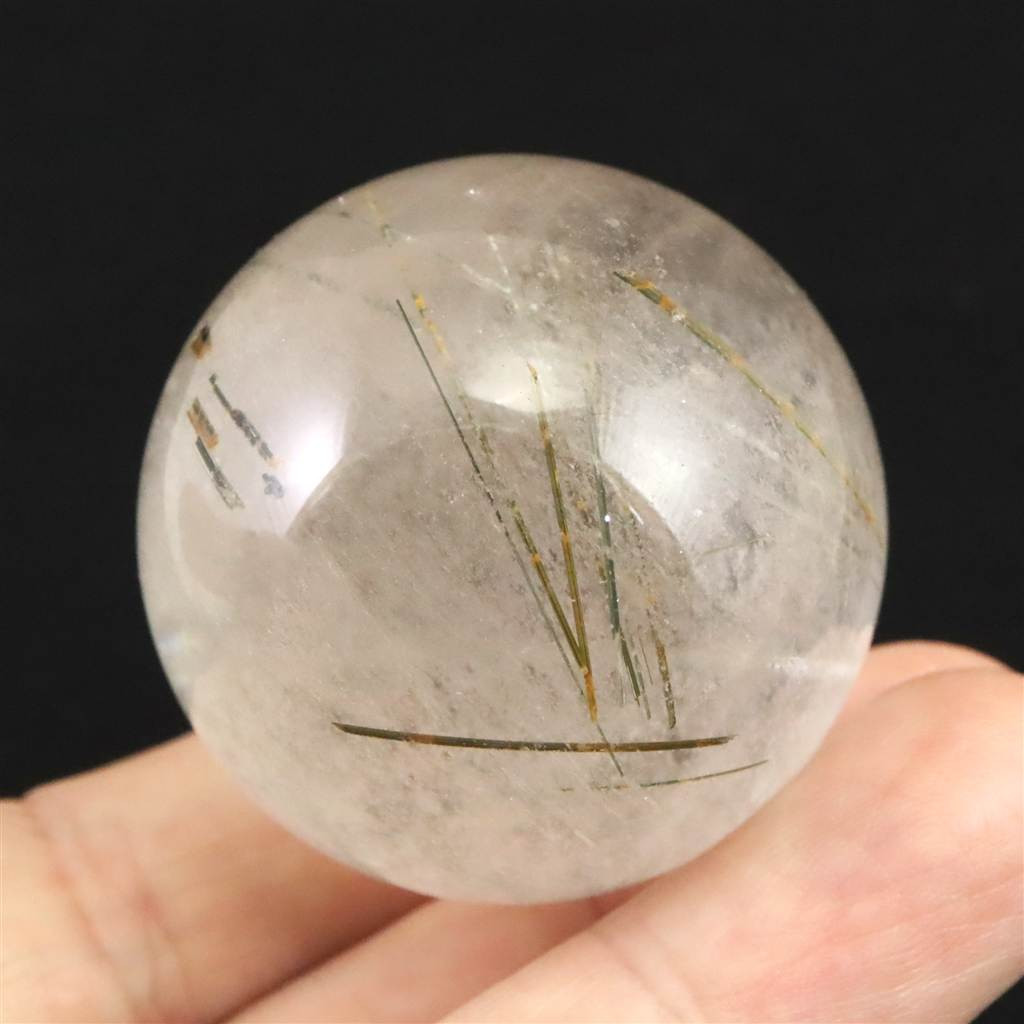 ザギマウンテンクォーツ エジリン入り 39mmスフィア 80.5g #70052