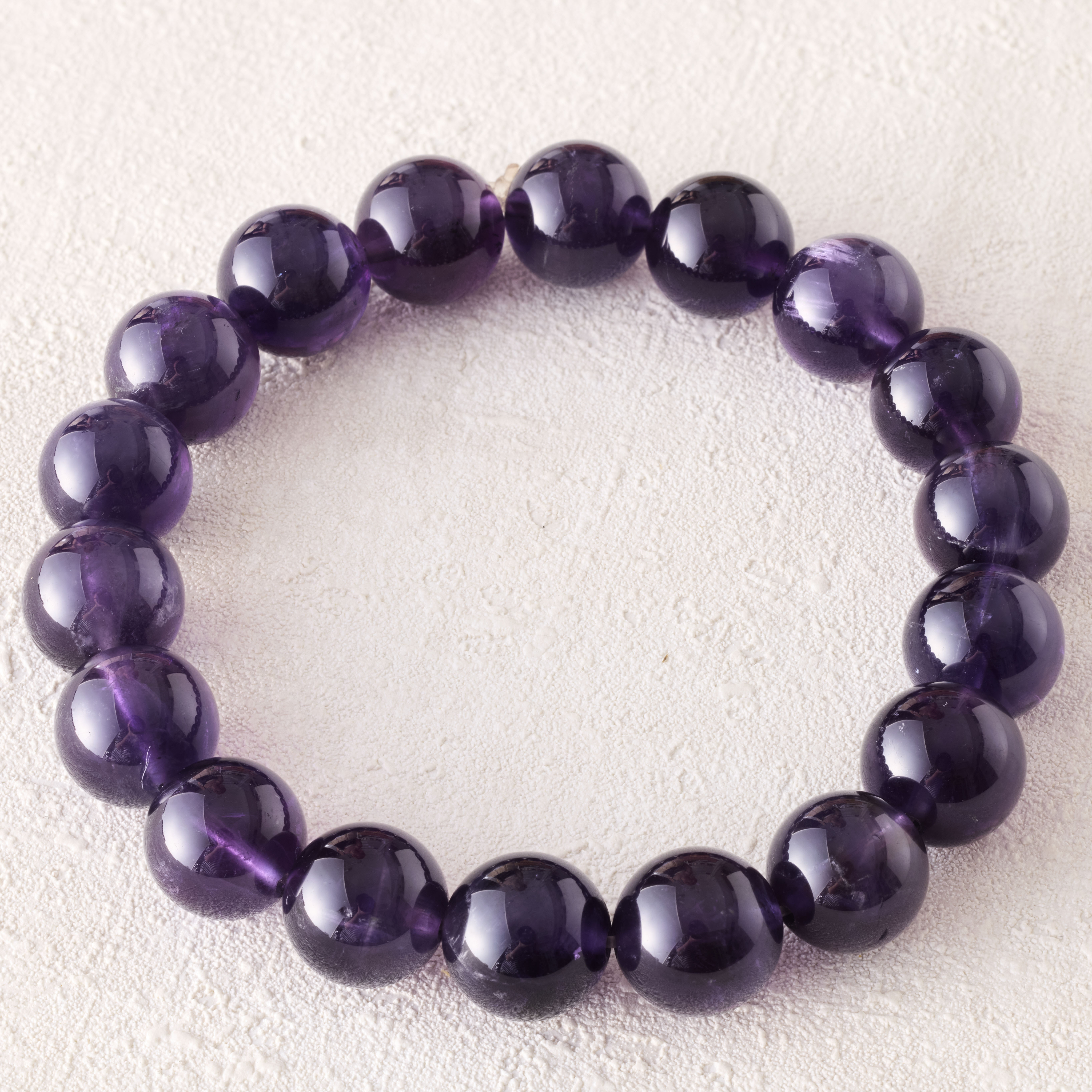 「応無所住而生其心」. 紫水晶ミニマルブレスレット. 6mm