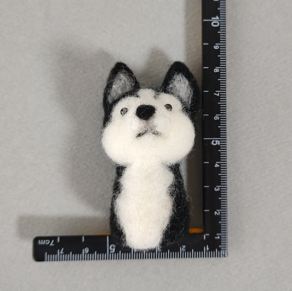 指人形　ハスキー犬のおとな 9枚目の画像