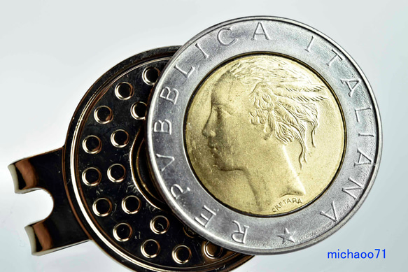 ゴルフマーカー マグネットマーカー  12548-474　コインマーカー シルバー クリッ 　ビンテージコインマーカー　 3枚目の画像