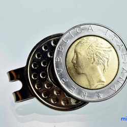 ゴルフマーカー マグネットマーカー  12548-474　コインマーカー シルバー クリッ 　ビンテージコインマーカー　 4枚目の画像